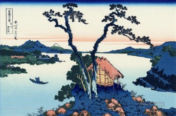  Hokusai Pintura al %C3%B3leo - Lago Suwa en la provincia de Shinano Katsushika Hokusai japonés